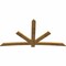 Ekena Millwork Alberta Rough Sawn Timber Gable Bracket, Western Red Cedar, 108"W x 58"H x 2"D x 6"F, 13/12 Pitch GBW108X58X0206ALB00RWR - alternate 3